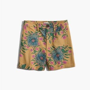 Madewell Emmett Shorts in Painted Blooms